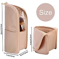 Makeup Brush Case Travel Makeup Brush Organizer Bag Portable Makeup Brush Holder Professional Cosmetic Artist Essentials Storage