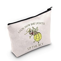 Tobgbe Funny Firefly Raymond Cosmetic Bag Frog Princess Gifts Princess Friends Ray Inspired Gifts Princess Lover Gift (Lighs Sky)