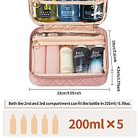 Cubetastic Clear Cosmetic Bags Hanging Toiletry Bag For Travelling Transparent Makeup Organizer Case Waterresistant Portable