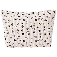 Mhdgg Makeup Bag Cosmetic Bag For Womenlarge Capacity Floral Cosmetic Bag Makeup Bags Women Travel Accessories Organizer Storag