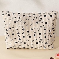 Mhdgg Makeup Bag Cosmetic Bag For Womenlarge Capacity Floral Cosmetic Bag Makeup Bags Women Travel Accessories Organizer Storag