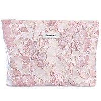 Stardw Flower Cosmetic Bags Makeup Bags For Women And Girls Travel Makeup Bag Large Capacity Canvas Makeup Bag Makeup Organizer