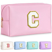 Topeast Gifts For Friends Female Mom Cute Makeup Bag Small Pink Cosmetic Bag Travel Toiletry Bag Personalized Birthday Gift Fo