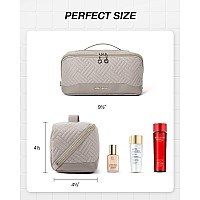 Bagsmart Makeup Bag Cosmetic Bag Travel Makeup Bagwaterresistent Makeup Bags For Women Portable Pouch Open Flat Make Up Organ