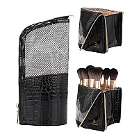 Monstina Makeup Brush Organzier Baghigh Capacity Portable Standup Makeup Brush Holderprofessional Artist Makeup Brush Sets Ca