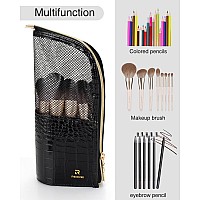 Monstina Makeup Brush Organzier Baghigh Capacity Portable Standup Makeup Brush Holderprofessional Artist Makeup Brush Sets Ca