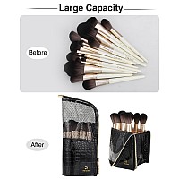 Monstina Makeup Brush Organzier Baghigh Capacity Portable Standup Makeup Brush Holderprofessional Artist Makeup Brush Sets Ca