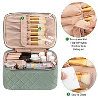 Ocheal Makeup Bag Portable Cosmetic Bag Large Capacity Travel Makeup Case Organizer Pink Makeup Bags For Women Toiletry Bag F