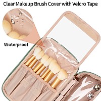 Ocheal Makeup Bag Portable Cosmetic Bag Large Capacity Travel Makeup Case Organizer Pink Makeup Bags For Women Toiletry Bag F