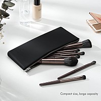 Corneria Silicone Makeup Brush Bag Luxury Zipper Makeup Brush Holder For Travel Portable Makeup Brushes Pouch Organizer