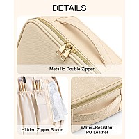 Vlando Travel Gifts For Womentravel Makup Organizer Bagwaterproof Makeup Storage Cosmetic Baginitial Mothers Day Gifts Gradua