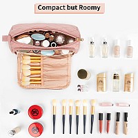 Cubetastic Makeup Bag Cosmetic Bag For Women Cute Small Make Up Organizer Pouch With Makeup Brush Compartment Waterresistant