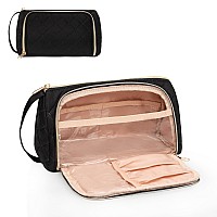 Cubetastic Makeup Bag Travel Cosmetic Bag For Women Portable Cute Make Up Organizer Pouch With Makeup Brush Compartment Two Op