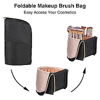 Makeup Brush Case Travel Makeup Brush Holder Extra Large Makeup Brush Bag Professional Cosmetic Bag Artist Storage Bag Standup