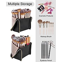 Makeup Brush Case Travel Makeup Brush Holder Extra Large Makeup Brush Bag Professional Cosmetic Bag Artist Storage Bag Standup