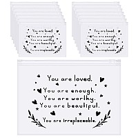 Sotiff 60 Pcs Bulk Inspirational Gifts For Women Inspirational Makeup Bags Eva Cosmetic Toiletry Bags Thank You Encouragement C