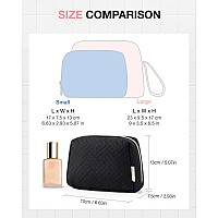 Bagsmart Small Makeup Bag Travel Cosmetic Bag Make Up Pouch Small Travel Zipper Pouchwaterresistant Toiletry Bagmakeup Organ