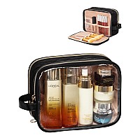 Cubetastic Small Makeup Bag Clear Travel Cosmetic Organizer Case Portable Cute Make Up Storage Pouch For Purse Waterresistan