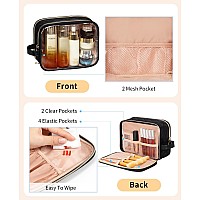 Cubetastic Small Makeup Bag Clear Travel Cosmetic Organizer Case Portable Cute Make Up Storage Pouch For Purse Waterresistan