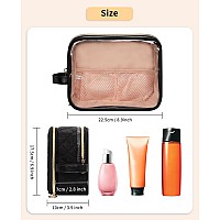 Cubetastic Small Makeup Bag Clear Travel Cosmetic Organizer Case Portable Cute Make Up Storage Pouch For Purse Waterresistan