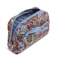 Vera Bradley Womens Cotton Medium Cosmetic Makeup Organizer Bag Provence Paisley One Size