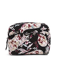 Vera Bradley Womens Cotton Large Cosmetic Makeup Organizer Bag Botanical Paisley One Size