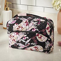 Vera Bradley Womens Cotton Large Cosmetic Makeup Organizer Bag Botanical Paisley One Size