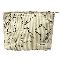 Gutgnk Womens Cosmetic Bag Cute Bear Travel Cosmetic Bag Small Cosmetic Bag Skin Care Cosmetic Change And Wash Convenient Hand