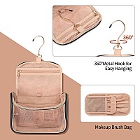 Ethereal Makeup Bag Travel Bag With Hanging Hook Portable Toiletry Bag For Women With Small Brushes Bag Clear Cosmetic Bag