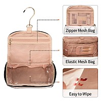 Ethereal Makeup Bag Travel Bag With Hanging Hook Portable Toiletry Bag For Women With Small Brushes Bag Clear Cosmetic Bag