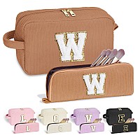 Yoolife Girlfriend Gifts Makeup Bag Initial Cosmetic Bag Makeup Pouch Travel Makeup Bags For Women Make Up Bag Makeup Brush Ba