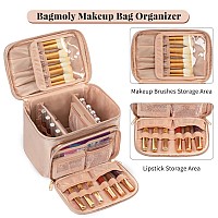 Makeup Bag Organizertravel Makeup Bags For Womencosmetic Case Organizer Fits Bottles Vertically Toiletry Bag With Adjustable