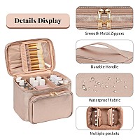 Makeup Bag Organizertravel Makeup Bags For Womencosmetic Case Organizer Fits Bottles Vertically Toiletry Bag With Adjustable