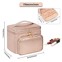 Makeup Bag Organizertravel Makeup Bags For Womencosmetic Case Organizer Fits Bottles Vertically Toiletry Bag With Adjustable