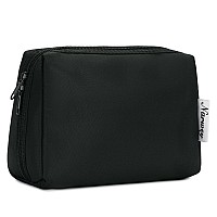 Narwey Small Makeup Bag For Purse Travel Makeup Pouch Mini Cosmetic Bag For Women Black Small