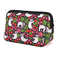 Ajltpa Cosmetic Bag Waterproof Neoprene Zipper Pouch Travel Portable Toiletry Makeup Bags Organizer Case For Women And Girls Sl