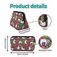 Ajltpa Cosmetic Bag Waterproof Neoprene Zipper Pouch Travel Portable Toiletry Makeup Bags Organizer Case For Women And Girls Sl