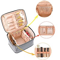 Ocheal Makeup Baglarge Travel Makeup Bag Organizer Cosmetic Bags For Women Washable Make Up Bag Makeup Organizer Case With Divi