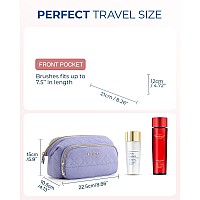 Bagsmart Makeup Bag Travel Cosmetic Bag For Purse Make Up Brush Organizer Case For Women Large Wideopen Portable Pouch For T