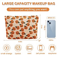 Zlfsrq Daisy Flower Makeup Bag Travel Cute Floral Cosmetic Bags For Women Large Makeup Pouch Zipper Cosmetic Pouch For Purse Aes