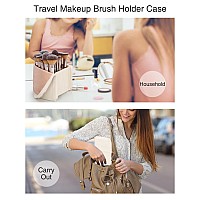 Makeup Brush Case Travel Makeup Brush Holder Portable Makeup Brush Bag Professional Cosmetic Bag Artist Storage Bag Essentials S