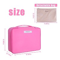 Queboom Travel Makeup Bag Cosmetic Bag Makeup Bag Toiletry Bag For Women And Men Light Pink