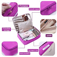 Queboom Travel Makeup Bag Cosmetic Bag Makeup Bag Toiletry Bag For Women And Men Deep Purple