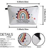 Deanfun Small Makeup Case Cute And Waterproof Cosmetic Bag For Womenrainbow Sometimes You Forget That Youre Awesome So Thi