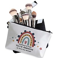 Deanfun Small Makeup Case Cute And Waterproof Cosmetic Bag For Womenrainbow Sometimes You Forget That Youre Awesome So Thi