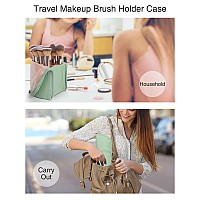 Makeup Brush Case Travel Makeup Brush Holder Portable Makeup Brush Bag Professional Cosmetic Bag Artist Storage Bag Essentials S