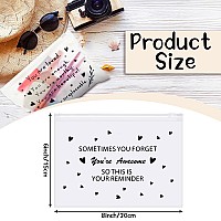 Sotiff 60 Pcs Bulk Inspirational Gifts For Women Inspirational Makeup Bags Eva Cosmetic Toiletry Bags Thank You Encouragement C