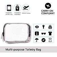 Clear Travel Bags For Toiletries Lightweight Clear Toiletry Bag Multipurpose Transparent Tsa Cosmetic Bag Clear Pouch For Tra