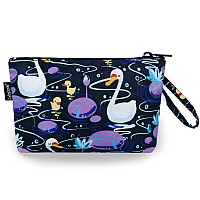 Gloppie Makeup Bag Cute Sunscreen Bag Travel Cosmetic Bag Must Have Purse Essentials Swans