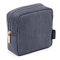 Magefy Small Makeup Bag Mini Make Up Pouch Cute Cosmetic Bag For Women Travel Purse Essentials Bags With Slipin Pockets Black